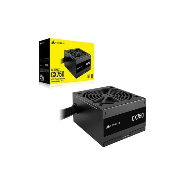 Fonte Corsair CX Series CX750, 750W, 80 Plus Bronze, Com Cabo, Preto - CP-9020279-BR