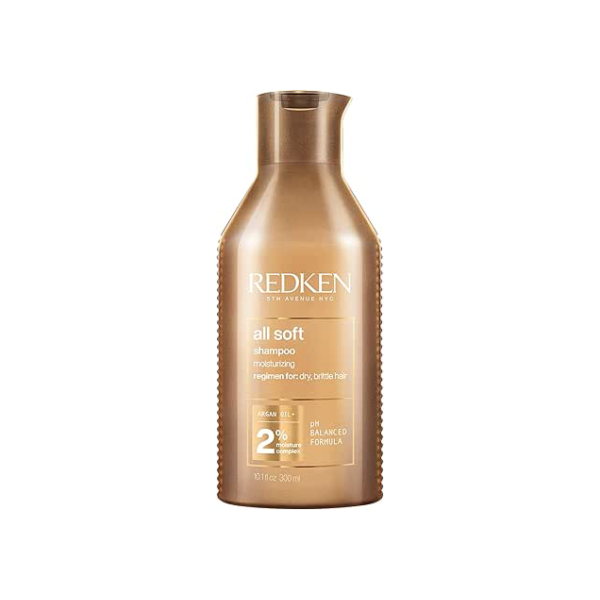 Redken Shampoo All Soft | Para Cabelos Secos e Quebradiços ​​| Proporciona Maciez Intensa e Brilho | Com Óleo de Argan | 300ml