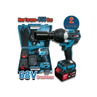 Parafusadeira E Furadeira De Impacto Solta Pneus Camiao 68v Com 2 baterias JUMLEE