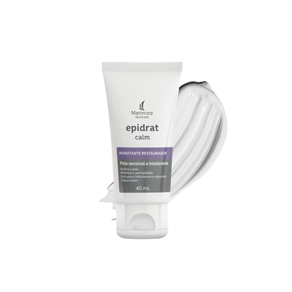 MANTECORP - Hidratante Facial Epidrat Calm - Restaurador e Calmante para Peles Sensíveis, Promove Conforto Imediato, Minimiza Descamação - 40g
