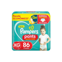 Fralda Pampers Pants Ajuste Total XG, 86 Unidades