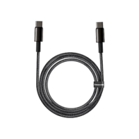 Cabo Tipo C para Tipo C Baseus Tungsten Gold 100W 2m Preto