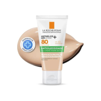 La Roche-Posay, Anthelios Airlicium, Protetor Solar Facial Antioleosidade com Cor, Controle de Oleosidade, Efeito Matte, Toque limpo, Ação anti-transferência da cor, Cobertura
