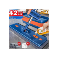 KIT 9  Conjunto De Esfregão E Balde Dobrável De Microfibra Com Raspador De Desaguamento -S10