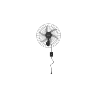Ventisol Ventilador de Parede Oscilante, Steel, Preto/Prata, 50cm, Bivolt