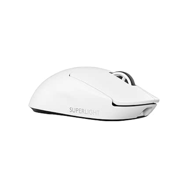 Mouse Gamer Sem Fio Logitech G PRO X SUPERLIGHT 2 com Tecnologia LIGHTSPEED, Ultraleve, Switch LIGHTFORCE, Sensor HERO 2 com 32K DPI, 5 botões programáveis e Bateria Recarregável - Branco