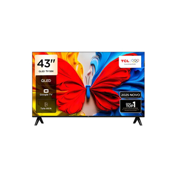 Smart Tv Tcl 43 Polegadas 43s5k Fhd Qled Hdr10 Google Tv