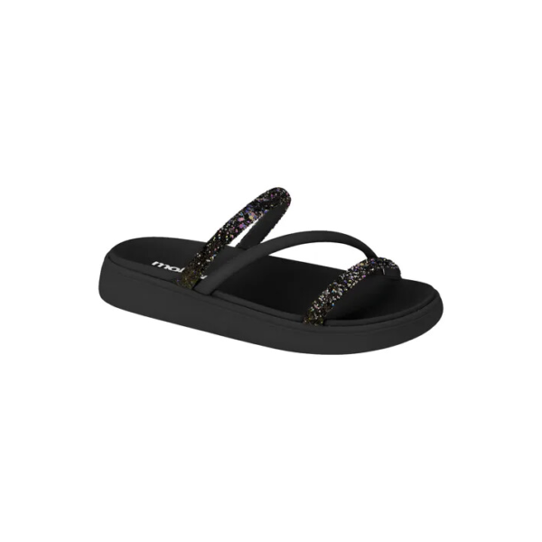 Sandália Feminina Brilho Strass Tendência Moda Original