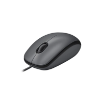 Mouse com fio USB Logitech M100 com Design Ambidestro e Facilidade Plug and Play - Cinza