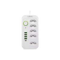 Extensão Coibeu Wkc-541 10 Tomadas 2m 4 Usb Bivolt