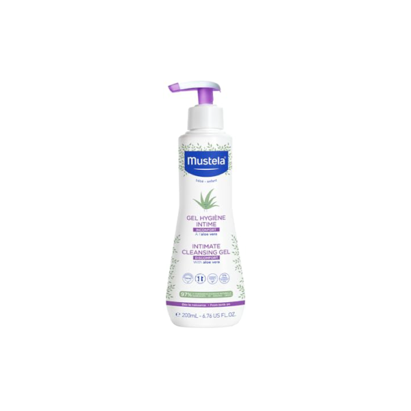 Mustela Gel Higiene Áreas Delicadas 200Ml - Sabonete Líquido Área Íntima Dos Bebês E Crianças - Sem Fragrância Fórmula Biodegradável Com 97% De Ingredientes De Origem Natural