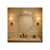 Espelho Vildrex Pisa 70x50cm Design Moderno Lapidado Luxo