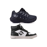 Kit Tênis Infantil Meninos Casual Botinha Jogger Escola