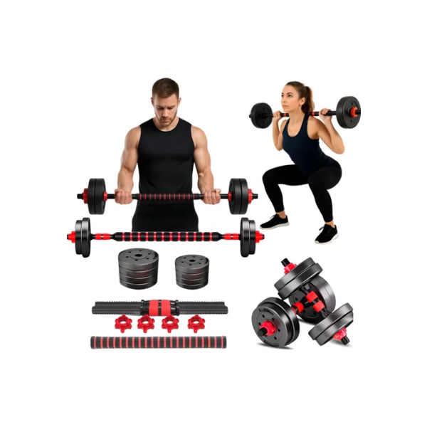 Kit Halteres E Anilhas Kettlebell Ajustáveis Academia 15kg