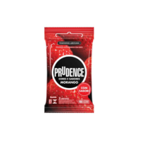 Prudence Preservativo Cores E Sabores Morango 3 Unidades