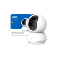 Câmera Dome 360 Wi-fi Tapo Tc70 Babá Eletrônica Tp-link Branco