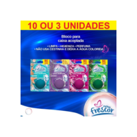 Conjunto 10 Ou 3 Blocos Para Caixa Acoplada 45g Novo Frescor Tablete Pastilha Sanitário Ou 3 Blocos
