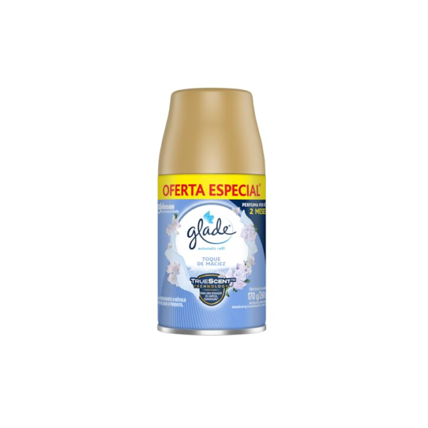 Glade Aromatizador de Ambiente Automático, Toque de Maciez, Refil 260ml