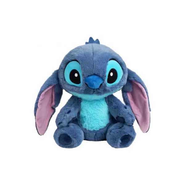 Urso De Pelúcia Stitch Grande Encantador 24Cm Antialergico Macio Cor Azul