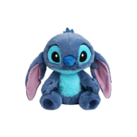 Urso De Pelúcia Stitch Grande Encantador 24Cm Antialergico Macio Cor Azul