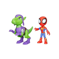 Marvel Spidey e Seus Amigos Espetaculares Dino-Webs, Kit de figuras Spidey e Duenderaptor