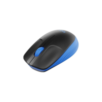 Mouse sem fio Logitech M190 com Design Ambidestro de Tamanho Padrão, Conexão USB e Pilha Inclusa - Azul