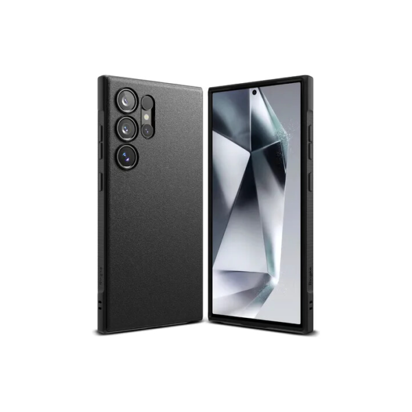 Capa antichoque Ringke Onyx para Samsung Galaxy S24 Ultra | Capa antiderrapante fina rígida | Proteção de nível militar - preta