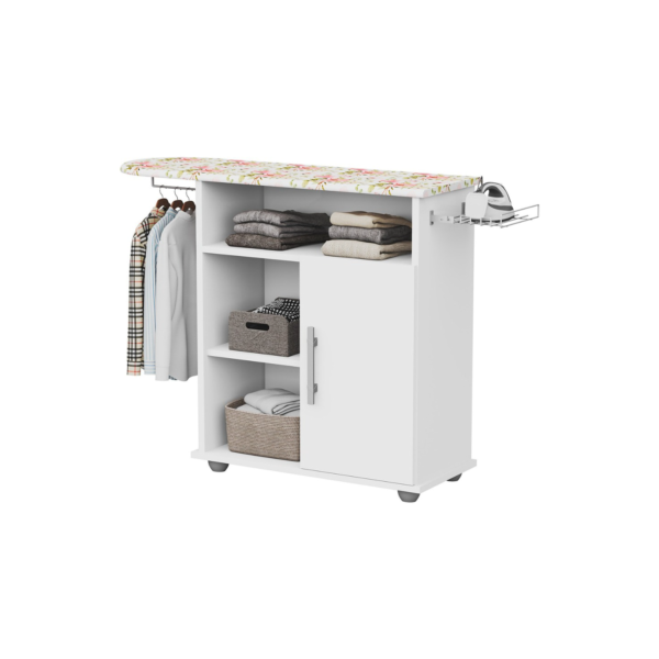 Tabua Para Passar Roupa Com Organizador Prateleiras 1 Porta