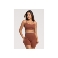 Conjunto Fitness Element academia short e top poliamida zero transparencia bojo removivel feminina