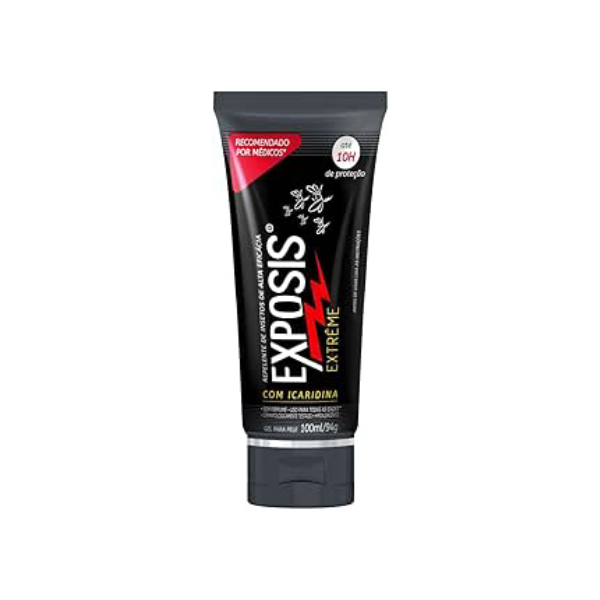 Exposis Extreme, Repelente Gel de Mosquitos, com Icaridina, Até 10h de Proteção, 100ml