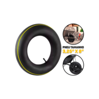 Câmara De Ar Para Pneus Carriola Carrinho De Mão Carretinha Carga 3.25 x 8" Construção Jardinagem Bramix