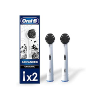 Oral-B Advanced Charcoal, Cabeça Redonda de Refil para Escova Elétrica, 2 Unidades