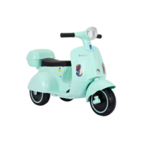 Moto Elétrica Infantil Unitoys Scooter 6V com Baú e Luzes Cor Tiffany 3 Rodas