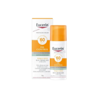 EUCERIN Protetor Solar Facial Oil Control FPS 60 50ml, Antioleosidade, Rosto, Proteção UVA, UVB e Luz Visível