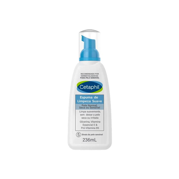 Cetaphil Espuma De Limpeza Facial Suave 236ml
