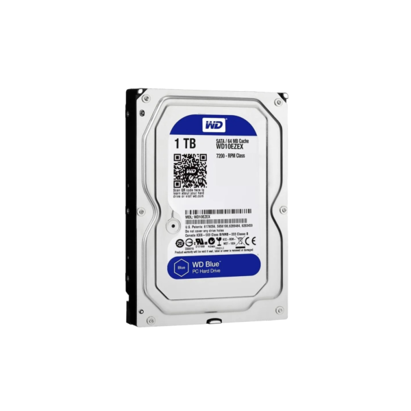 HD WD 1TB Caviar Blue, 7200 RPM, Cachê 64MB, 3.5, SATA III - WD10EZEX