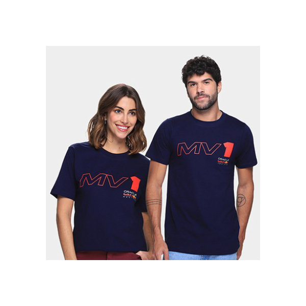 Camiseta Red Bull MV1 Unissex - Azul