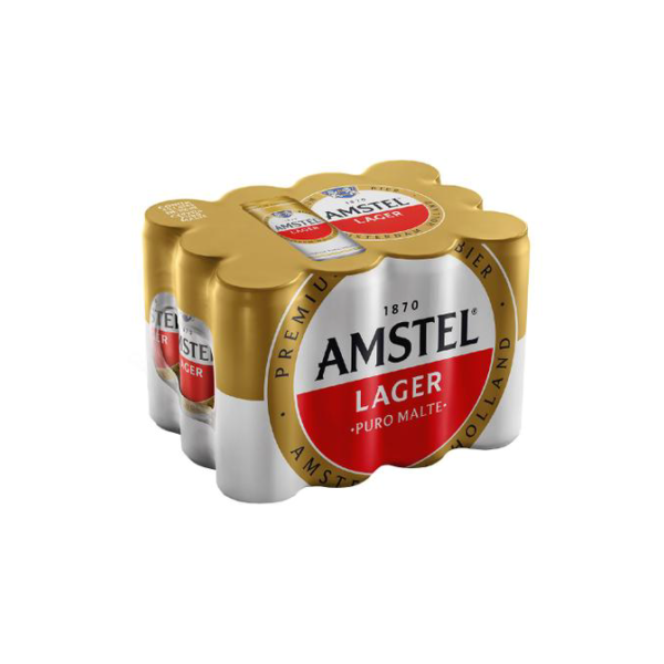 Cerveja Amstel Lager Puro Malte 12 Unidades Lata 350ml