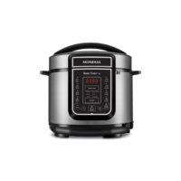 Panela de Pressão Elétrica Digital 5L Mondial 127V 900W Preto/Inox - PE-38