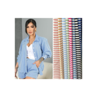 Conjunto Feminino Listrado - Camisa e Shorts Lançamento