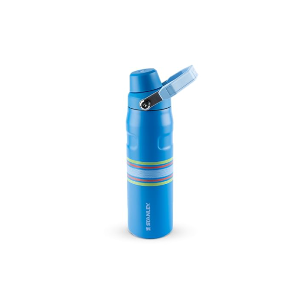 Garrafa Térmica Aerolight Fast Flow Varsity Azure Stripes | 710 ML