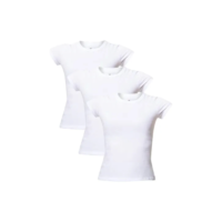Kit Com 3 Camisetas Femi 4fv41aen Básicas Em Algodão Hering