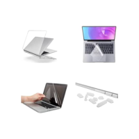 Kit Premium Proteção Para Macbook Air Pro M1 M2 M3 M4 Com Case De Acrilico Teclado de Silicone Protetor De Tela E Protetor De Borracha Completo (13.6 AIR M2)