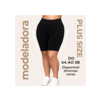 Kit 2 Bermudas Legging Plus Size Feminina Suplex