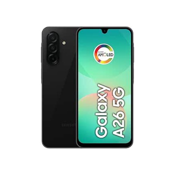 Samsung Celular Galaxy A26 5G 256GB, 8GB RAM, Câmera de 50MP, IP67, Tela Super AMOLED 6.7", NFC (Preto)