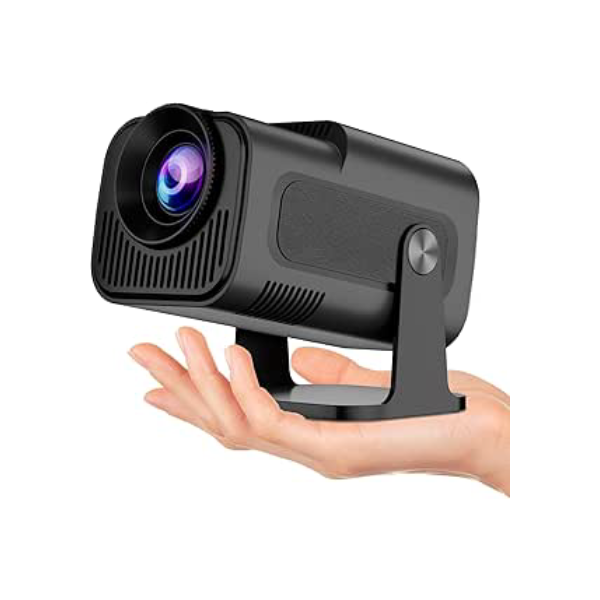 ZDSSY HY320 Mini, Projetor Portatil 5G Wifi 6, Bluetooth 5.0 e Android 11, Suporte 4K e 720P Nativo, 12,000 Lumens, Projetor Led com 4D/4P e Auto de Correccao, 180° Giratorio, Zoom Eletronico