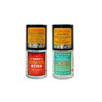 KIT BASE CONCRETO + BASE FERMENTO 12 FREE S.O.S unhas Top Beauty