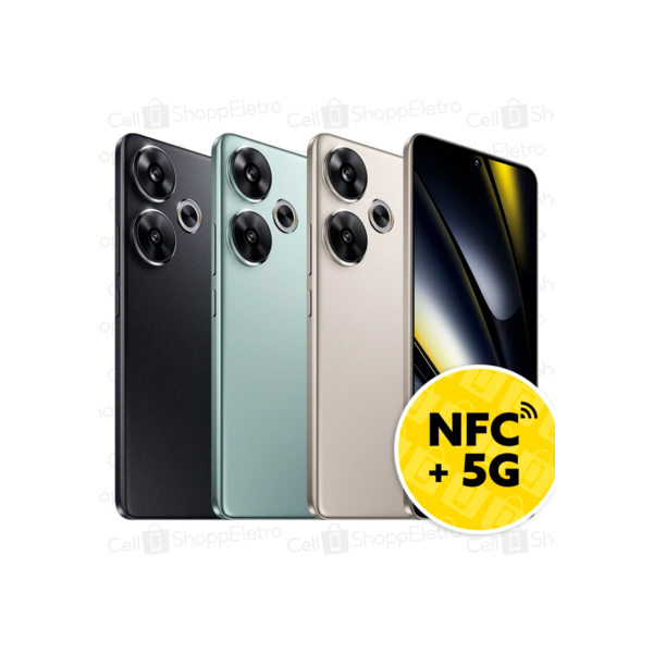 Celular Poco F6 5G NFC 6.67" AMOLED 120Hz Carregador 90W  8GB RAM +  256GB 12GB RAM + 512GB Global