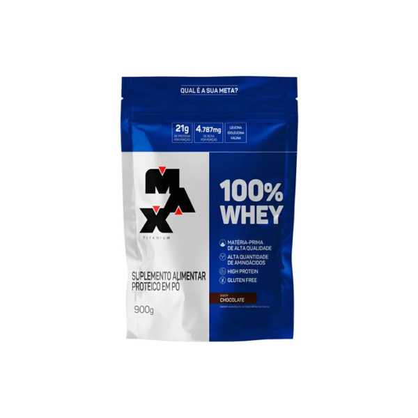 Suplemento en pó Max Titanium Proteínas Proteínas sabor chocolate x 900g