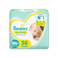Fralda Pampers Premium Care RN+ - 36 fraldas